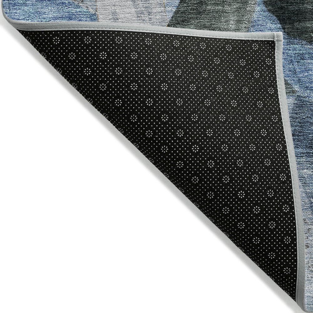 Machine Washable Indoor/Outdoor Chantille ACN2191 Denim 2'6" x 3'10" Rug. Picture 2