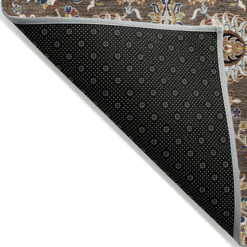 Machine Washable Indoor/Outdoor Chantille ACN2192 Chocolate 2'6" x 3'10" Rug. Picture 2