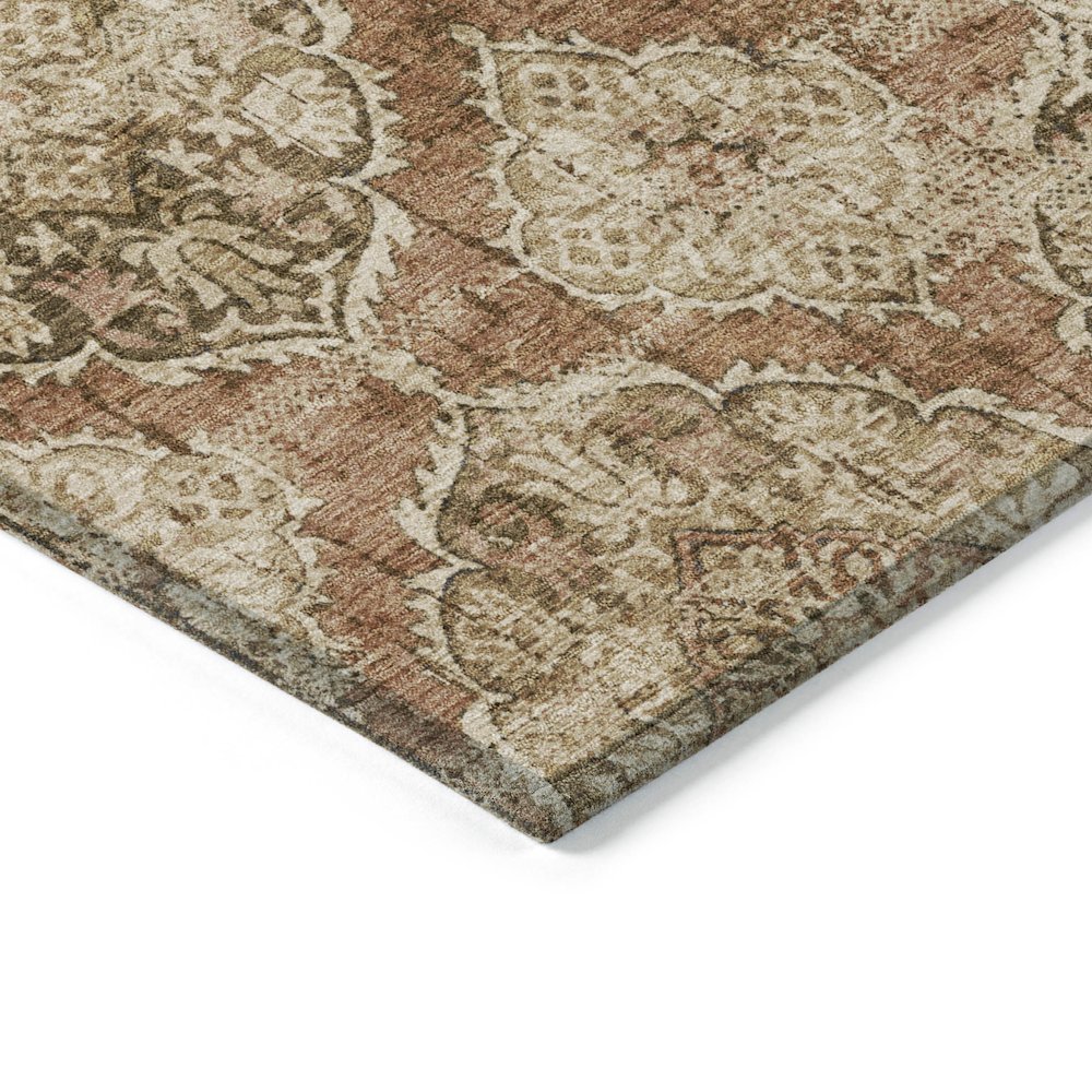 Machine Washable Indoor/Outdoor Chantille ACN2196 Paprika 2'6" x 3'10" Rug. Picture 3