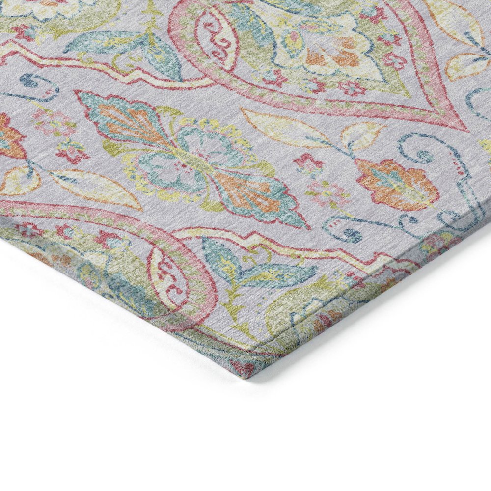 Machine Washable Indoor/Outdoor Chantille ACN2207 Lavender 2'6" x 3'10" Rug. Picture 3