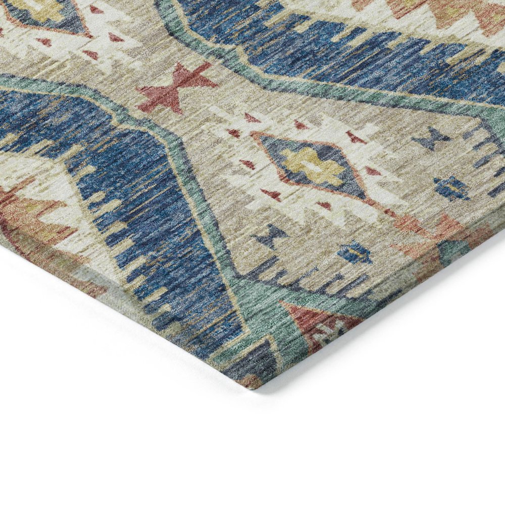 Machine Washable Indoor/Outdoor Chantille ACN2210 Navy 2'6" x 3'10" Rug. Picture 3