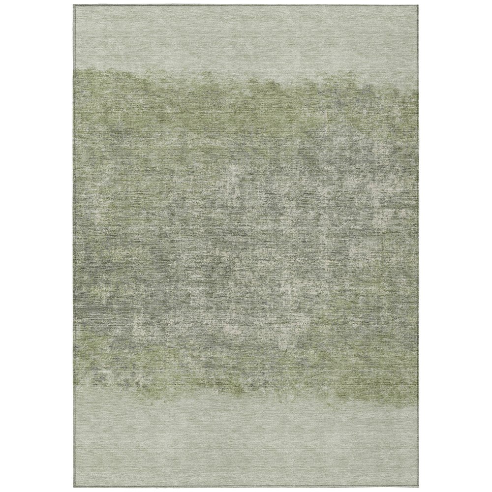 Machine Washable Indoor/Outdoor Chantille ACN2214 Aloe 5' x 7'6" Rug. Picture 1
