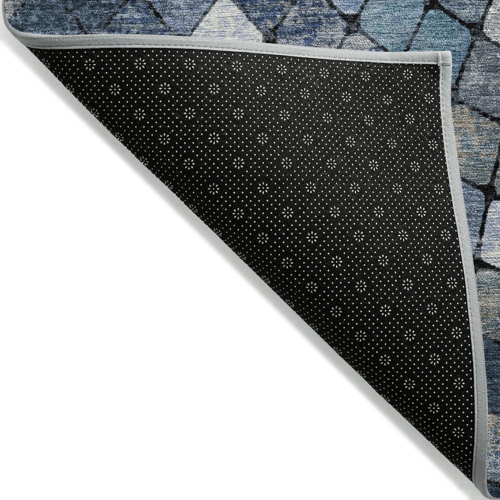 Machine Washable Indoor/Outdoor Chantille ACN2216 Navy 2'6" x 3'10" Rug. Picture 2