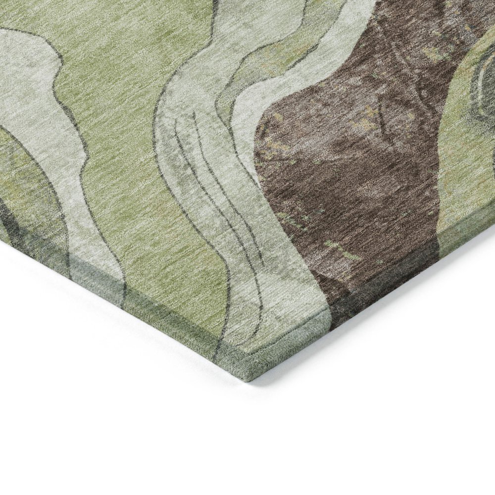 Machine Washable Indoor/Outdoor Chantille ACN2219 Aloe 2'6" x 3'10" Rug. Picture 3
