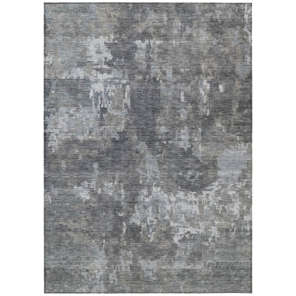 Machine Washable Indoor/Outdoor Chantille ACN2361 Brown 5' x 7'6" Rug. Picture 1