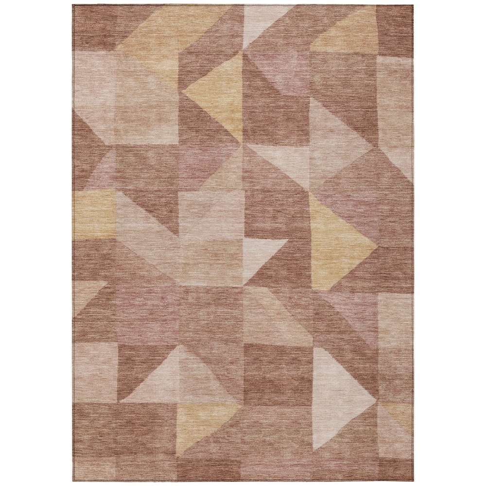 Machine Washable Indoor/Outdoor Chantille ACN2373 Pink 5' x 7'6" Rug. Picture 1