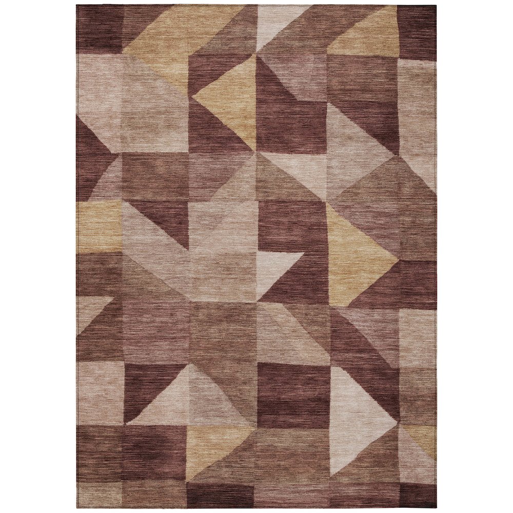 Machine Washable Indoor/Outdoor Chantille ACN2373 Red 5' x 7'6" Rug. Picture 1