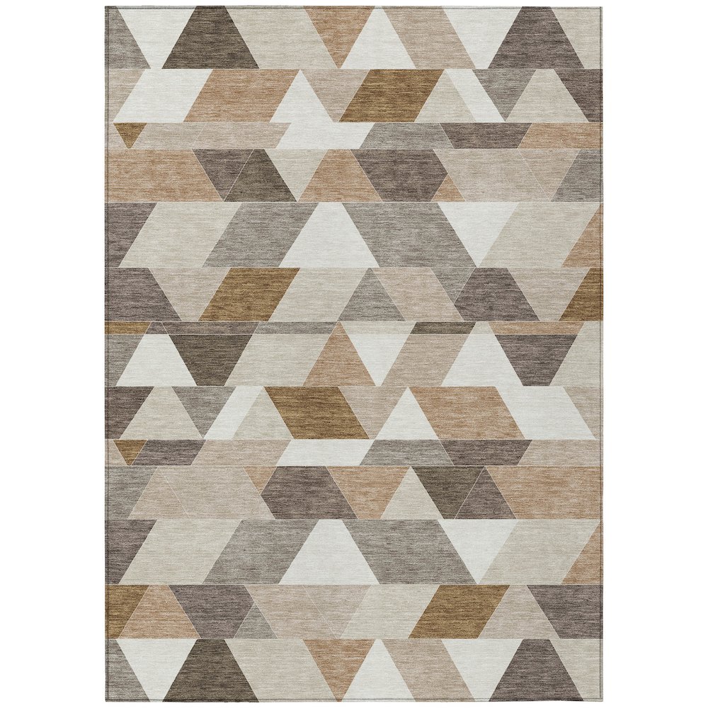 Machine Washable Indoor/Outdoor Chantille ACN2526 Ivory 5' x 7'6" Rug. Picture 1