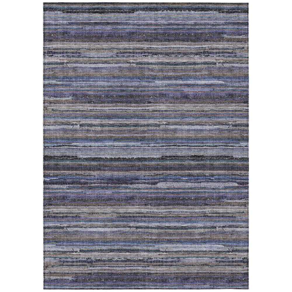 Machine Washable Indoor/Outdoor Chantille ACN2717 Brown 8' x 10' Rug. Picture 1