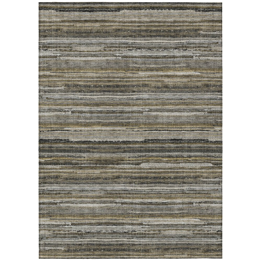 Machine Washable Indoor/Outdoor Chantille ACN2717 Gray 8' x 10' Rug. Picture 1
