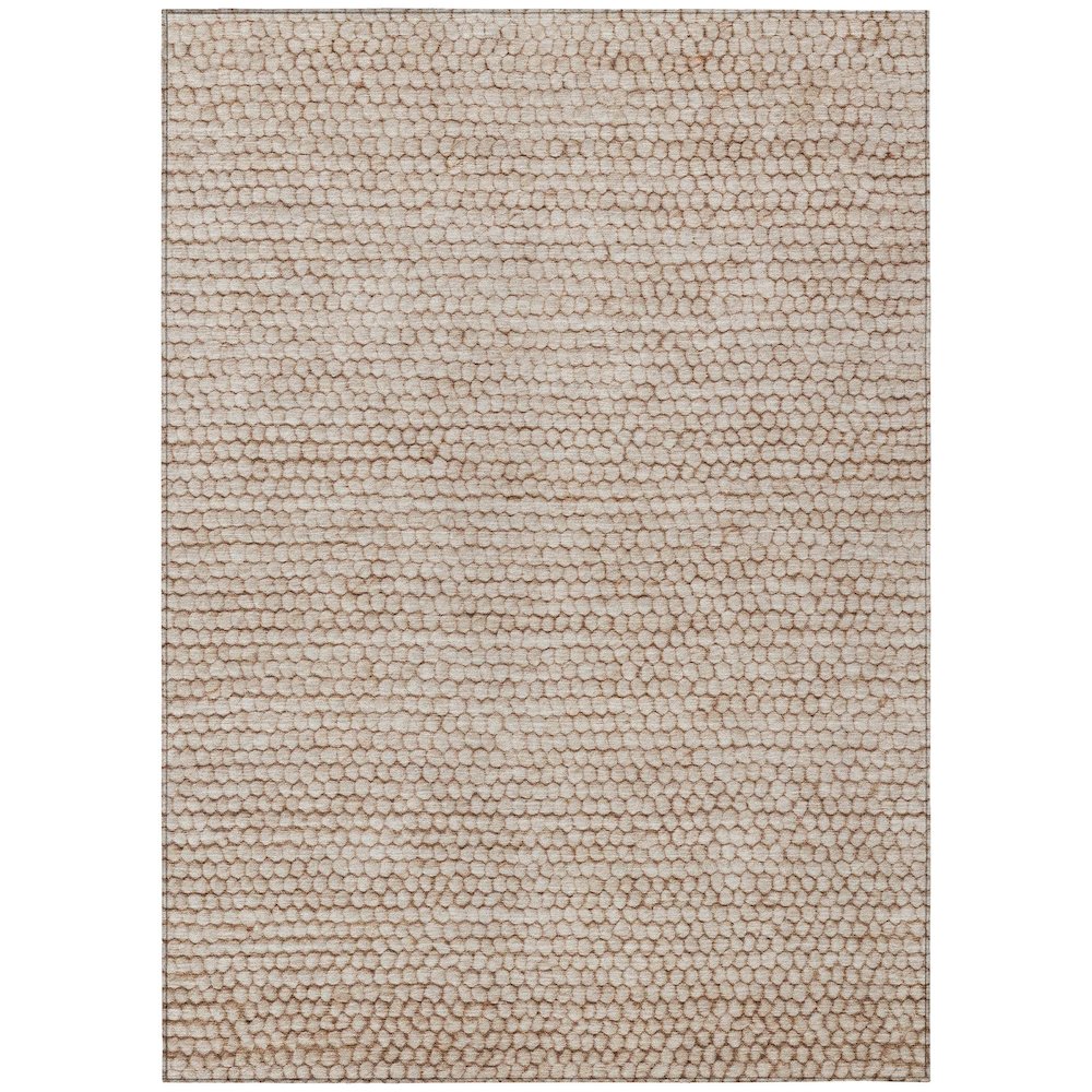 Machine Washable Indoor/Outdoor Chantille ACN2719 Brown 8' x 10' Rug. Picture 1