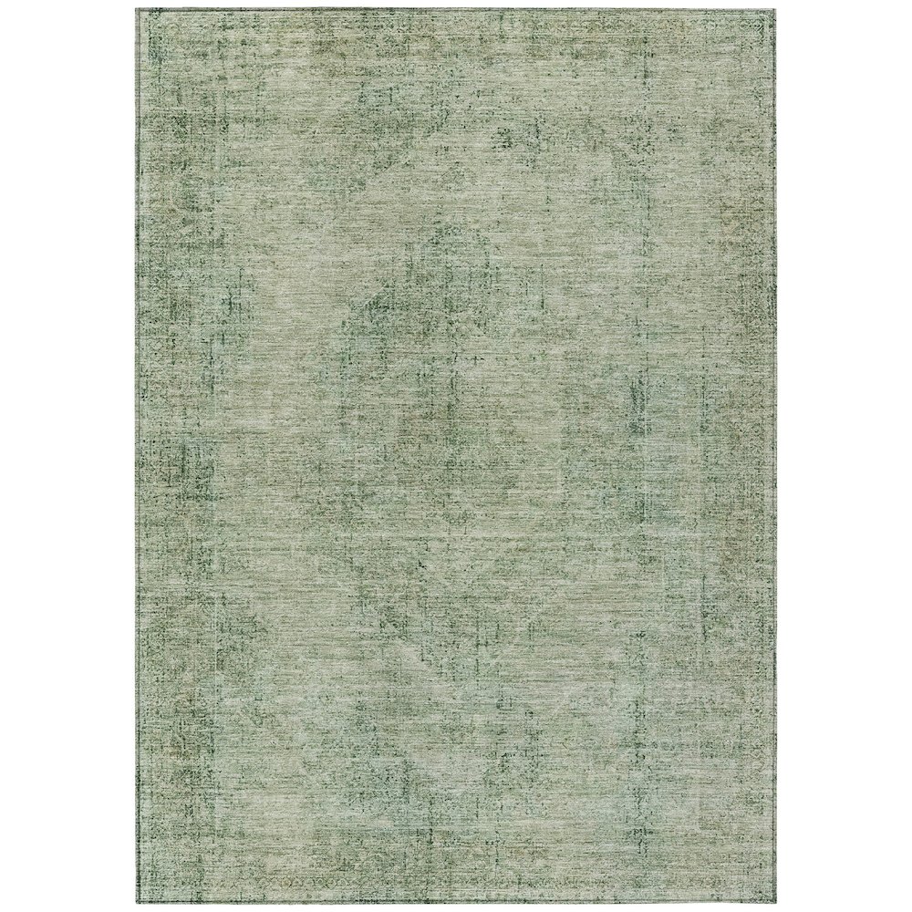 Machine Washable Indoor/Outdoor Chantille ACN2726 Green 8' x 10' Rug. Picture 1