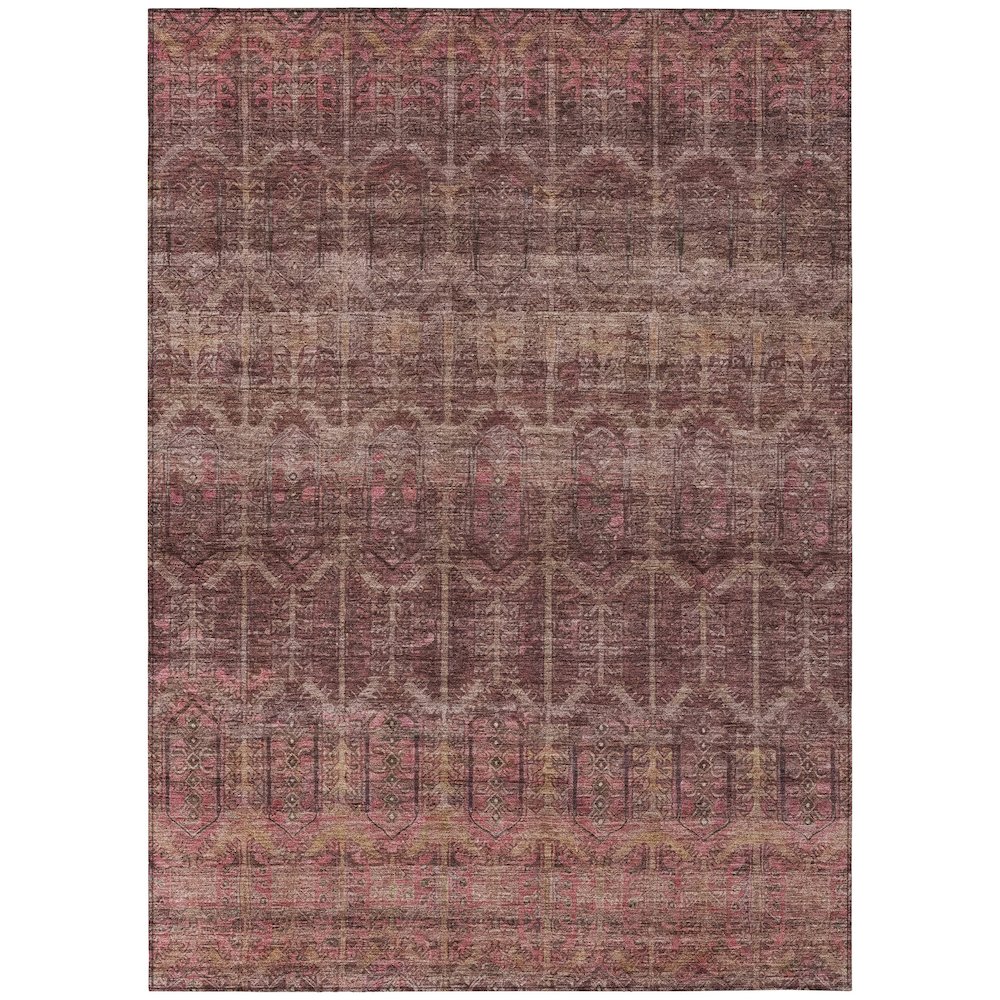 Machine Washable Indoor/Outdoor Chantille ACN2728 Red 8' x 10' Rug. Picture 1