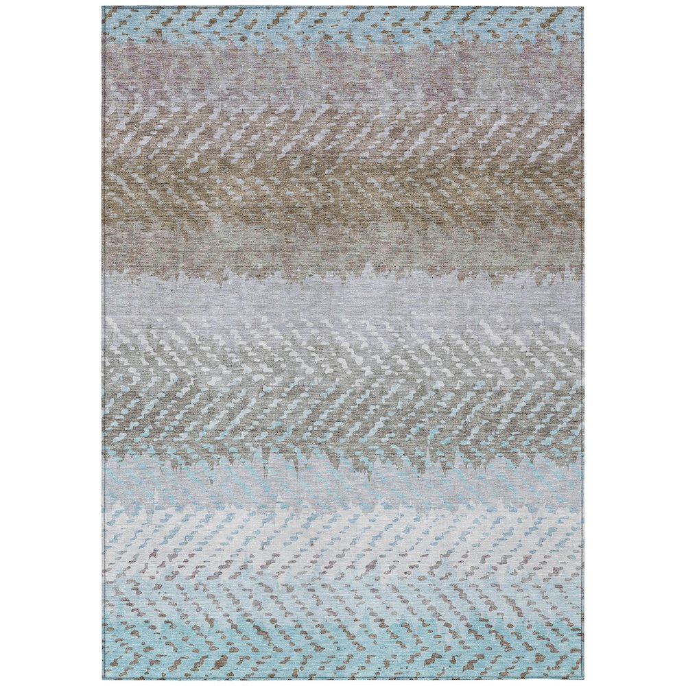 Machine Washable Indoor/Outdoor Chantille ACN2740 Ivory 8' x 10' Rug. Picture 1