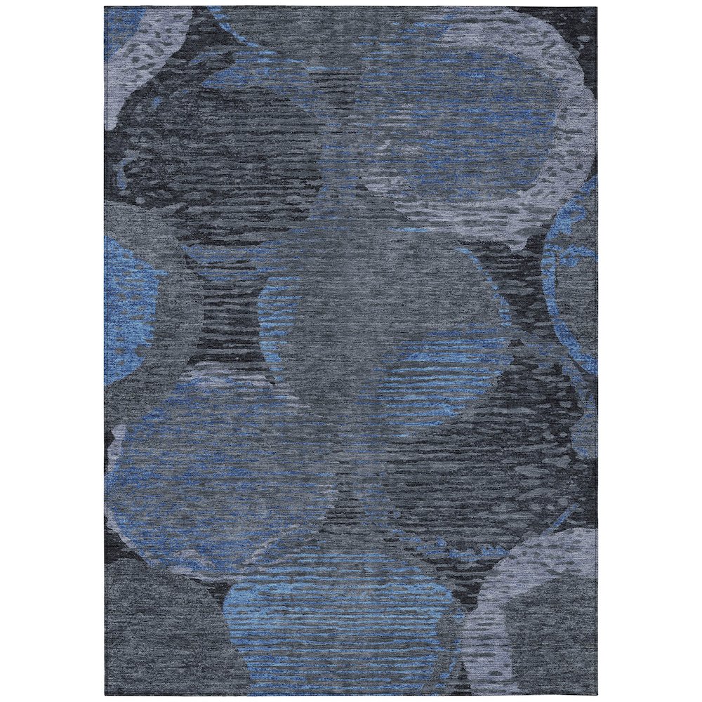 Machine Washable Indoor/Outdoor Chantille ACN2744 Gray 8' x 10' Rug. Picture 1