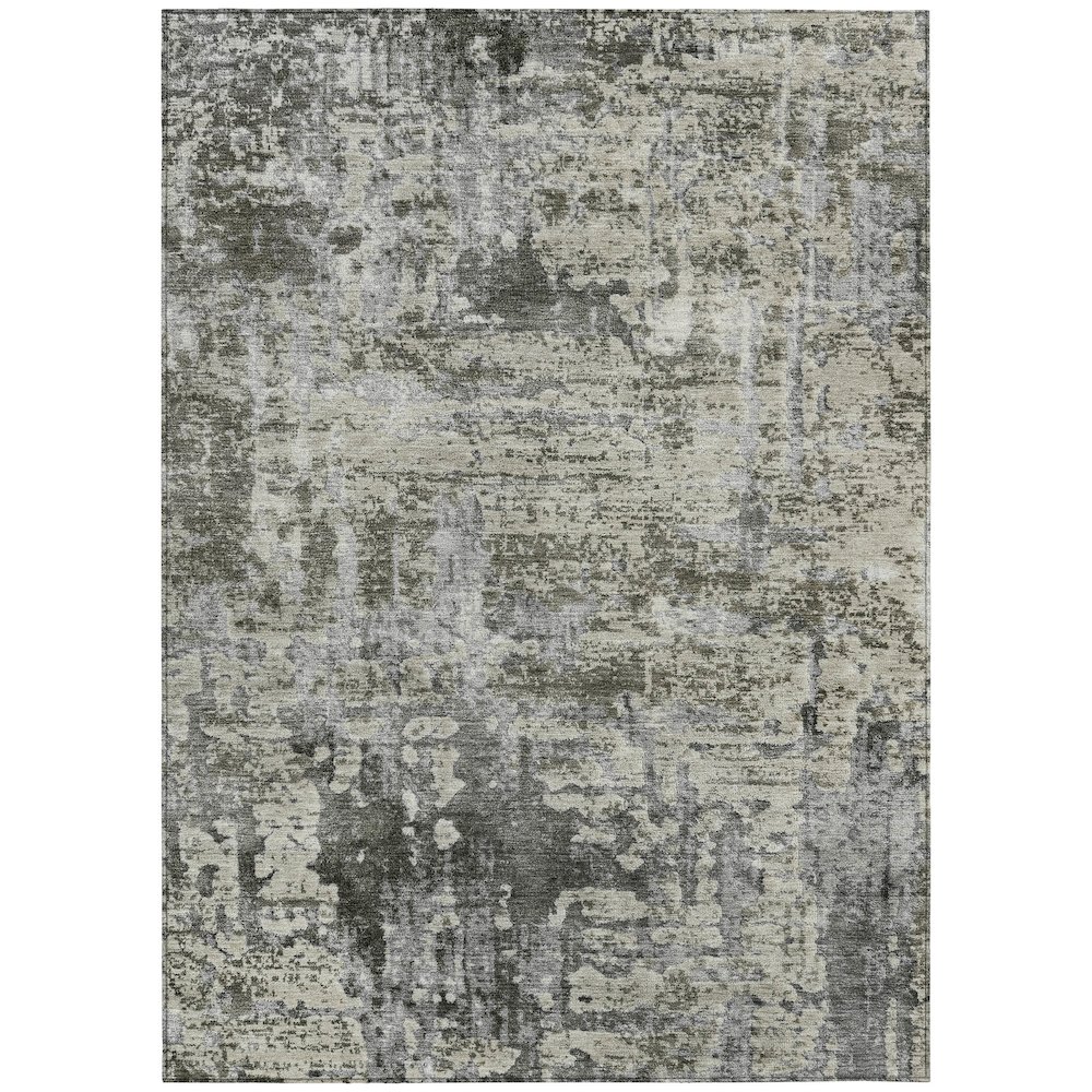 Machine Washable Indoor/Outdoor Chantille ACN2750 Gray 8' x 10' Rug. Picture 1
