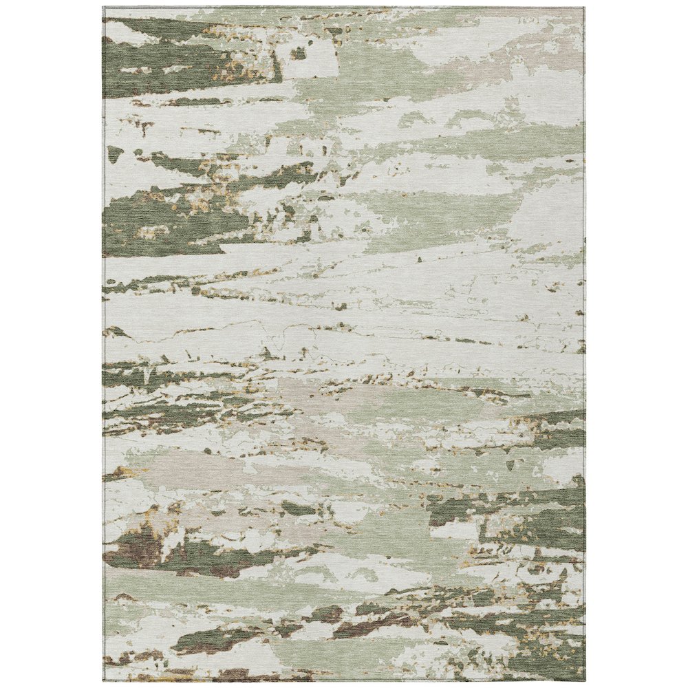 Machine Washable Indoor/Outdoor Chantille ACN2757 Green 8' x 10' Rug. Picture 1