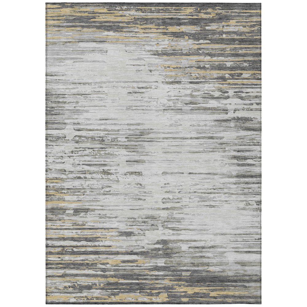 Machine Washable Indoor/Outdoor Chantille ACN2767 Gray 8' x 10' Rug. Picture 1