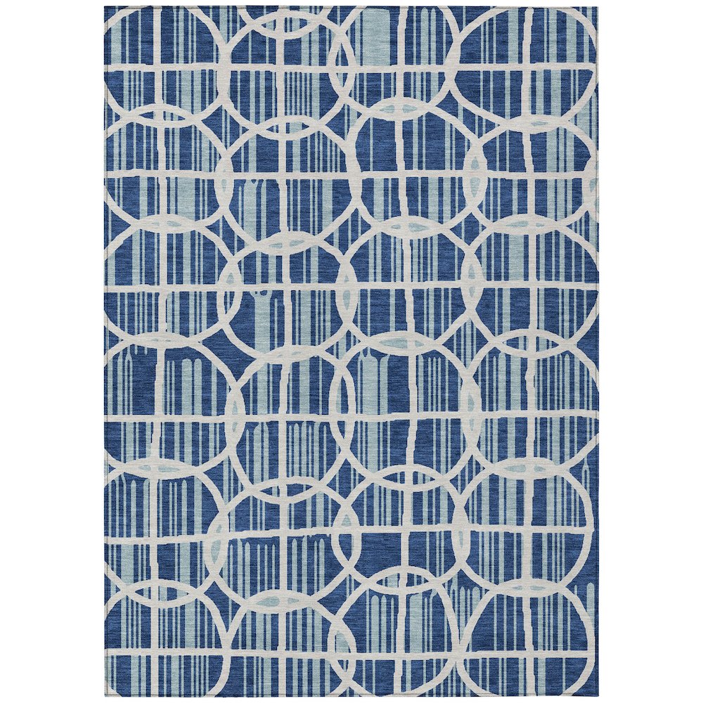 Machine Washable Indoor/Outdoor Chantille ACN2769 Blue 8' x 10' Rug. Picture 1