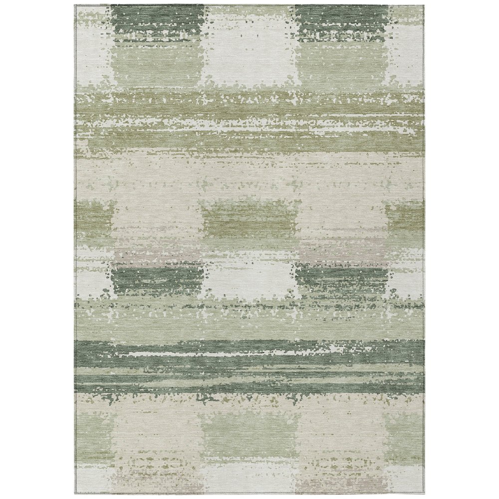 Machine Washable Indoor/Outdoor Chantille ACN2772 Green 8' x 10' Rug. Picture 1