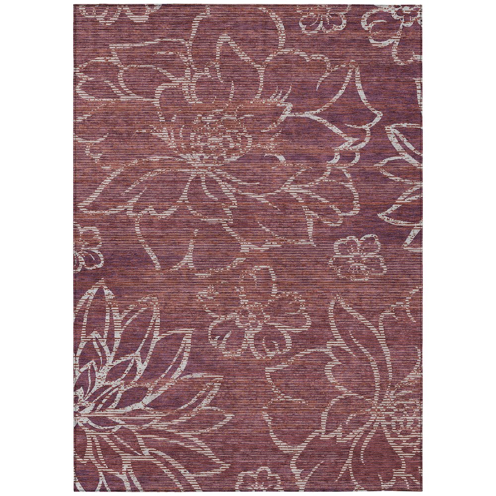 Machine Washable Indoor/Outdoor Chantille ACN2789 Purple 8' x 10' Rug. Picture 1