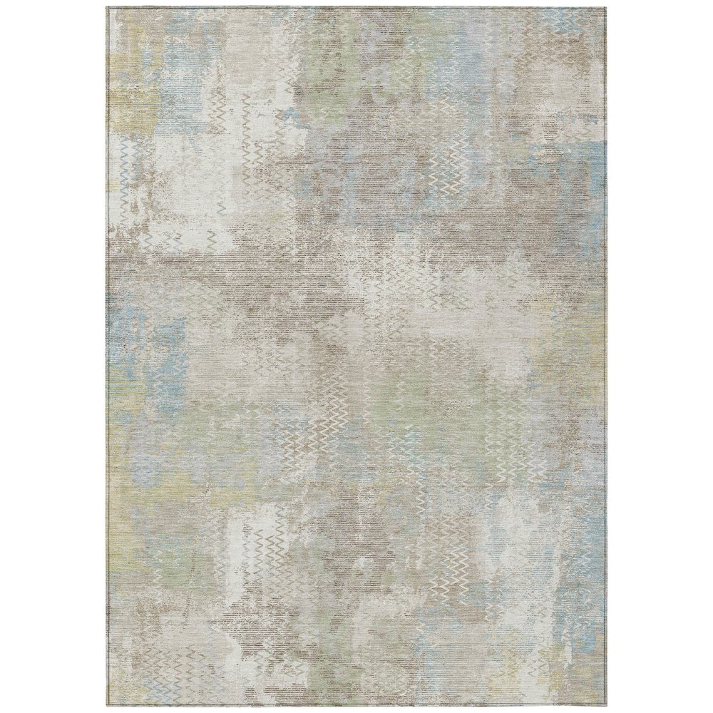 Machine Washable Indoor/Outdoor Chantille ACN2790 Ivory 8' x 10' Rug. Picture 1
