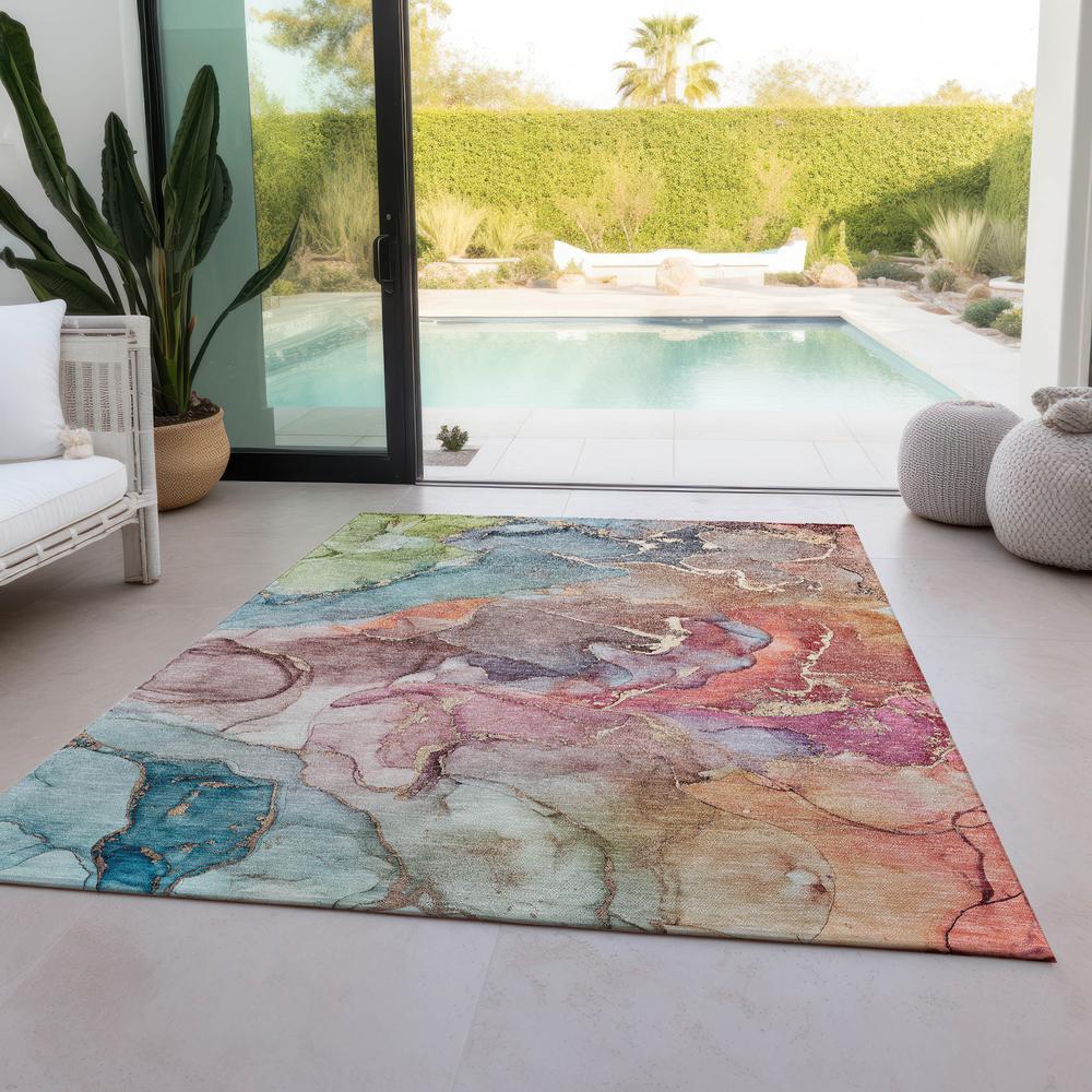 Chantille ACN500 Blue 5' x 7'6" Rug. Picture 7