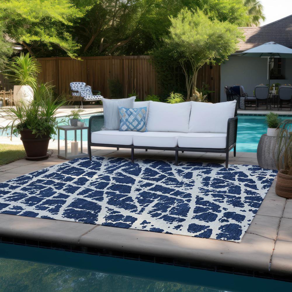 Chantille ACN501 Blue 5' x 7'6" Rug. Picture 8