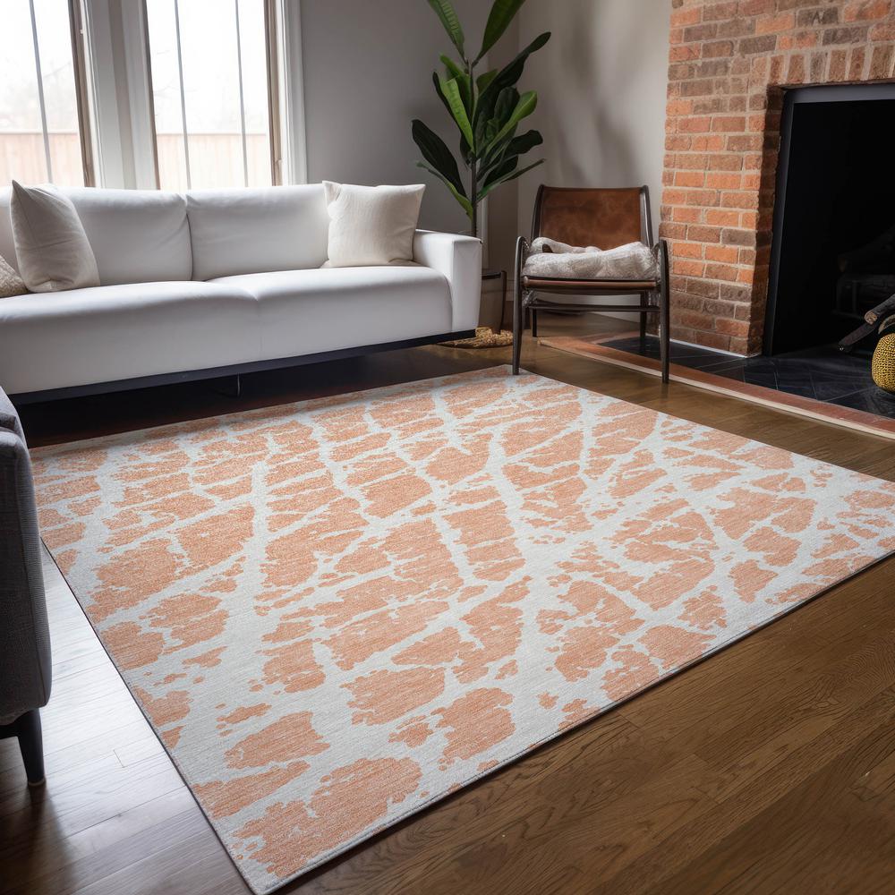 Chantille ACN501 Orange 5' x 7'6" Rug. Picture 8