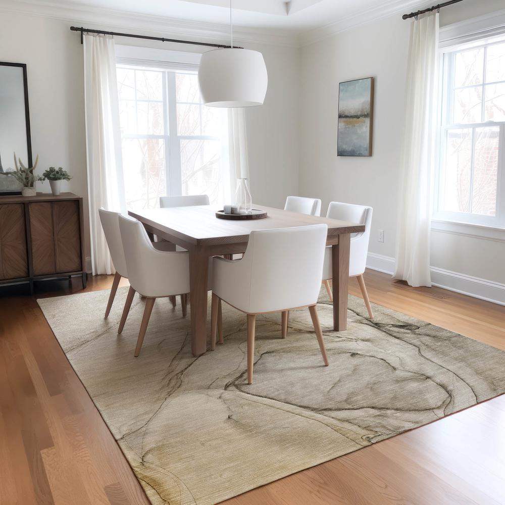 Chantille ACN502 Brown 5' x 7'6" Rug. Picture 7