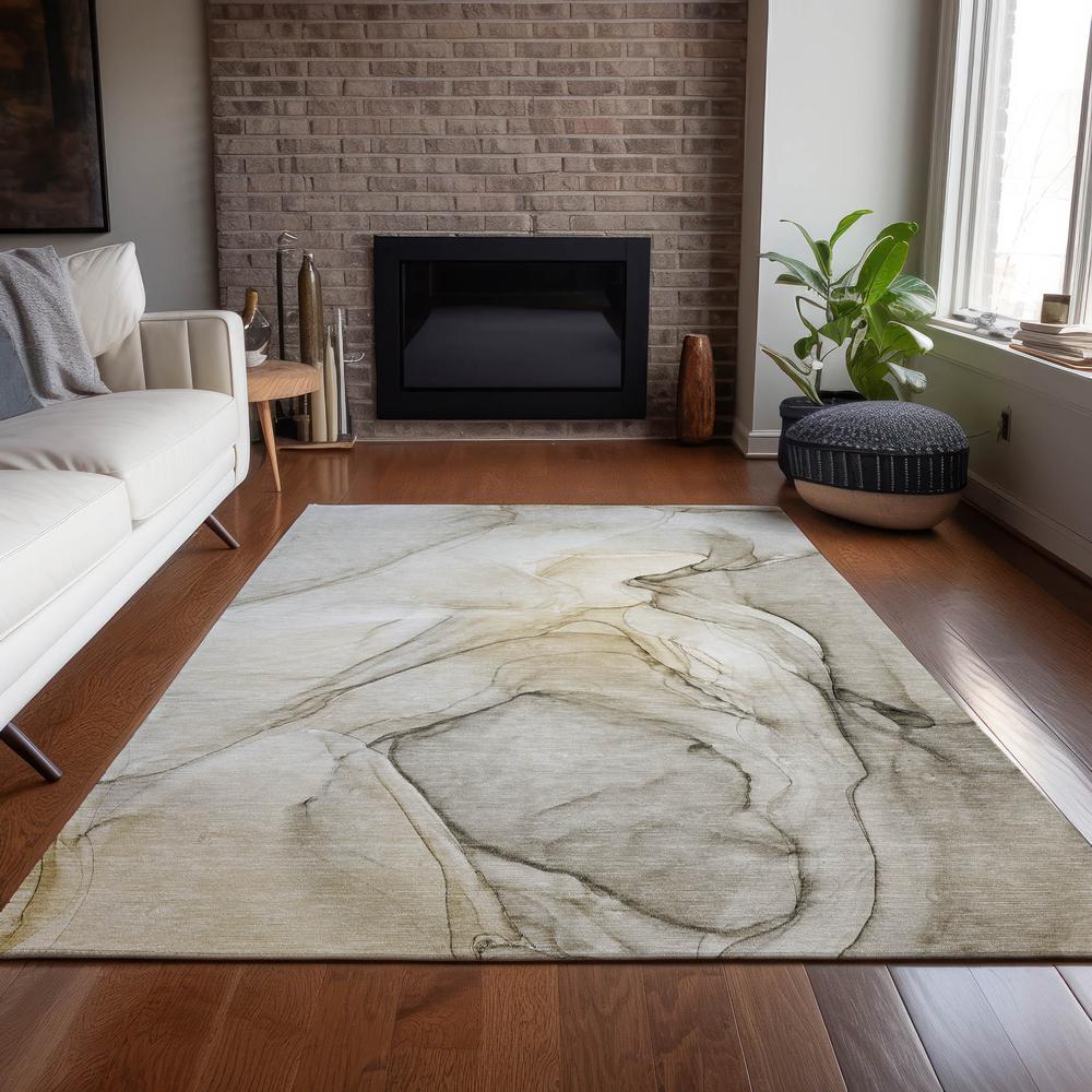 Chantille ACN502 Brown 5' x 7'6" Rug. Picture 8