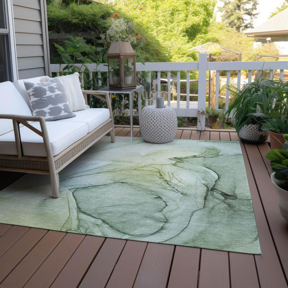 Chantille ACN502 Green 5' x 7'6" Rug. Picture 9