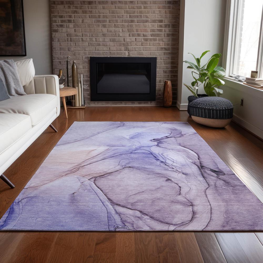 Chantille ACN502 Purple 5' x 7'6" Rug. Picture 7