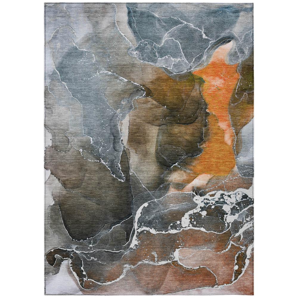 Chantille ACN503 Orange 5' x 7'6" Rug. Picture 1