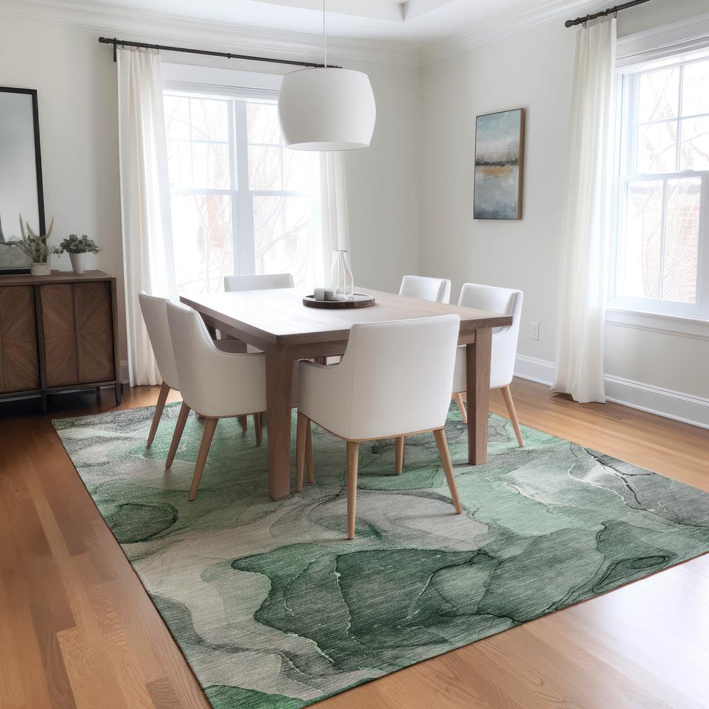 Chantille ACN504 Green 5' x 7'6" Rug. Picture 6