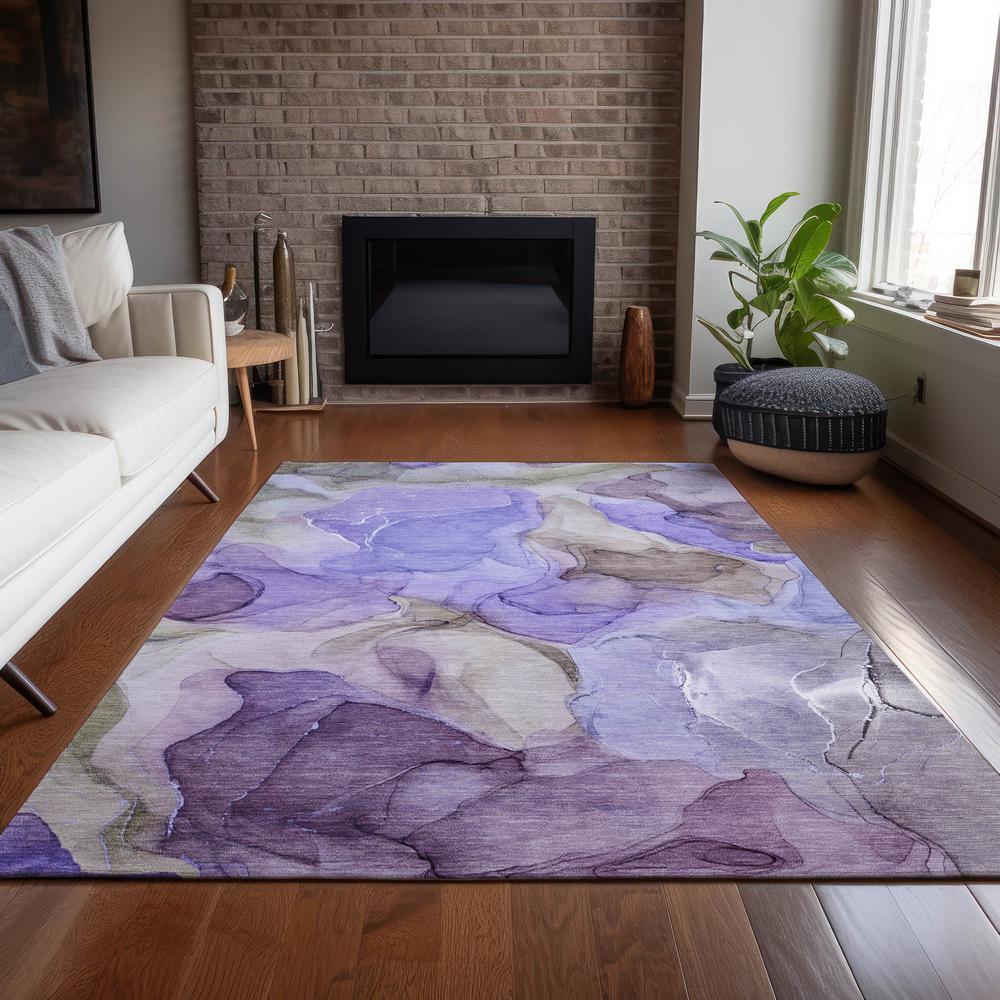 Chantille ACN504 Purple 5' x 7'6" Rug. Picture 8