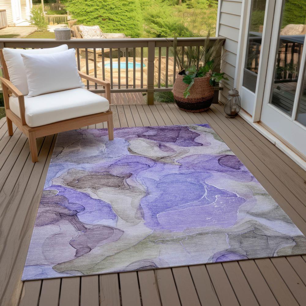 Chantille ACN504 Purple 5' x 7'6" Rug. Picture 10