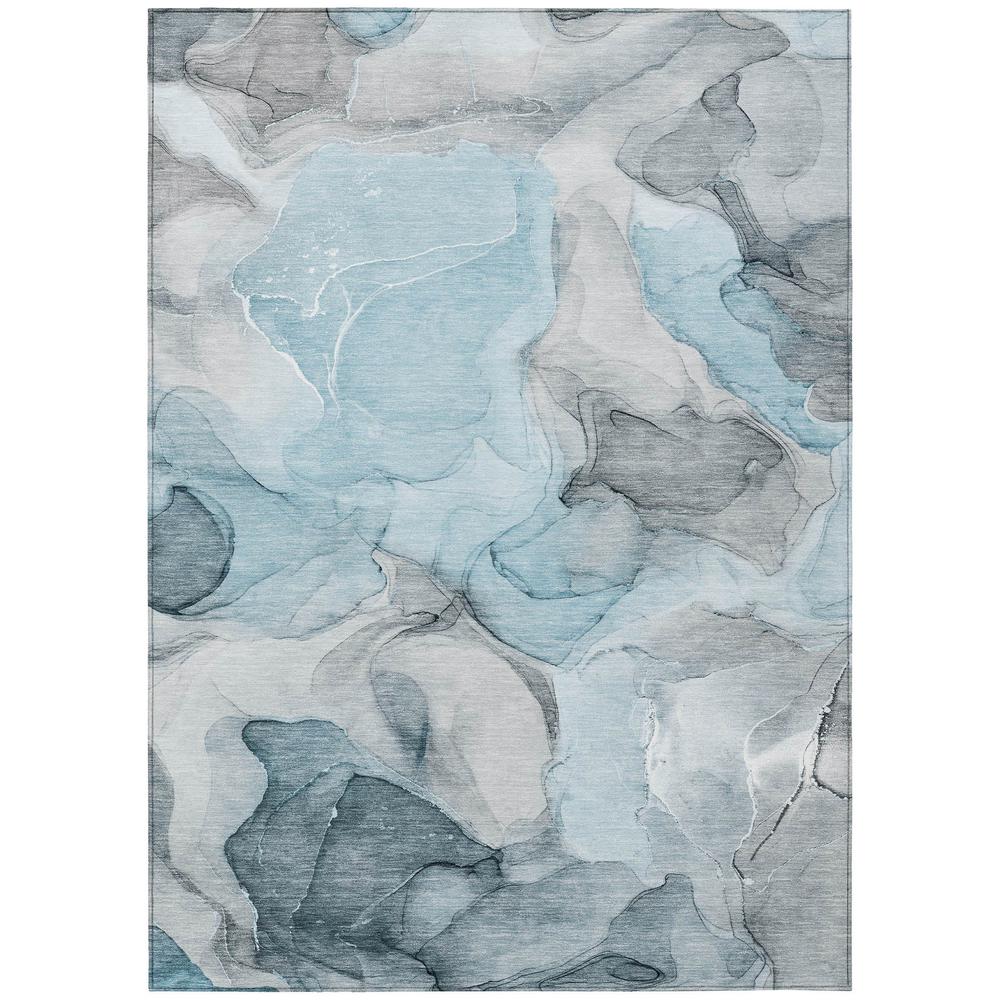 Chantille ACN504 Teal 5' x 7'6" Rug. Picture 1