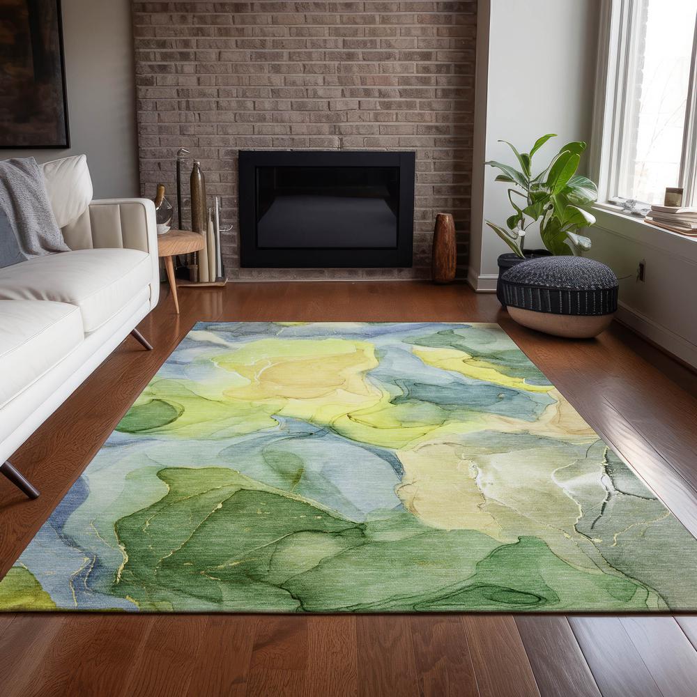 Chantille ACN504 Gold 5' x 7'6" Rug. Picture 7