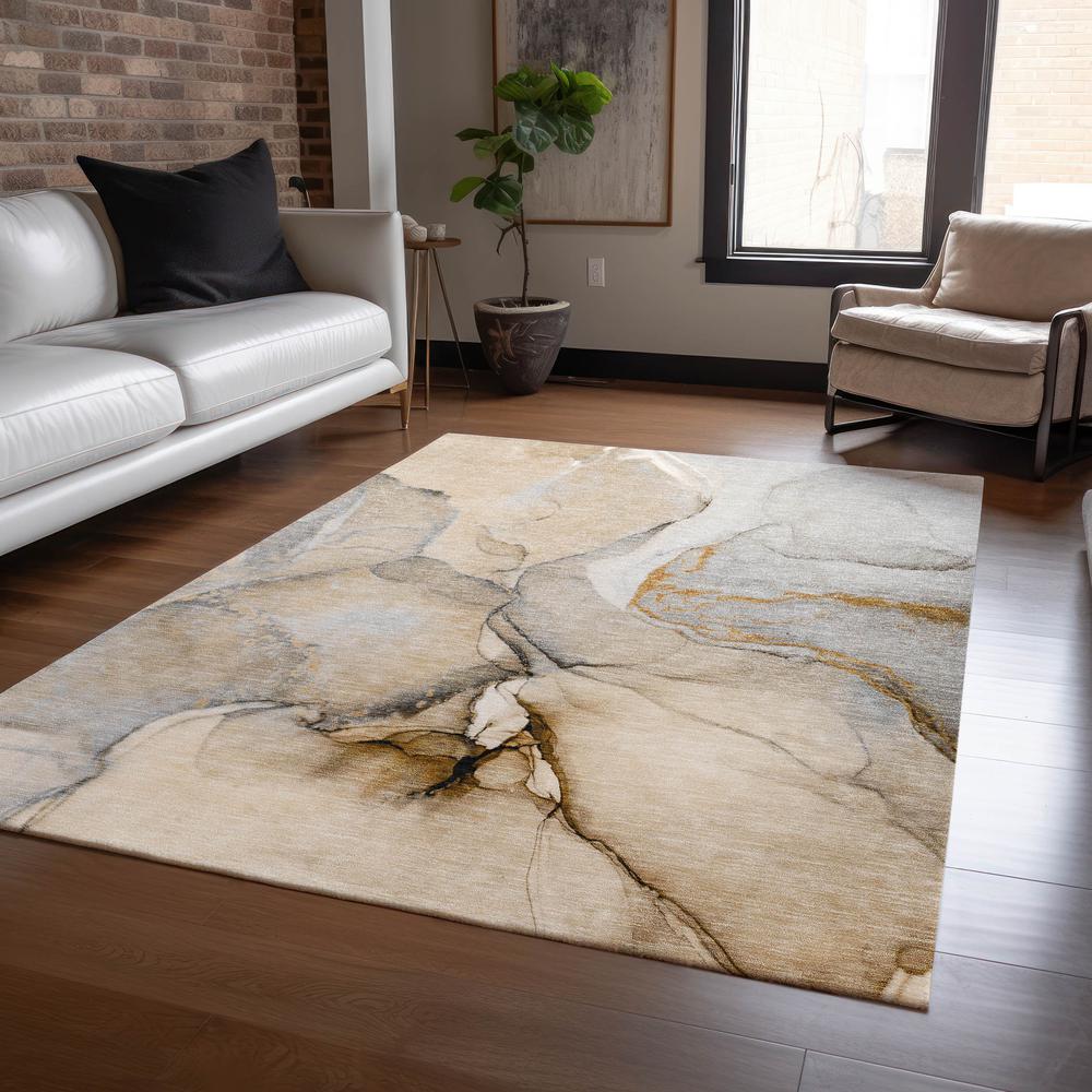 Chantille ACN506 Brown 5' x 7'6" Rug. Picture 6