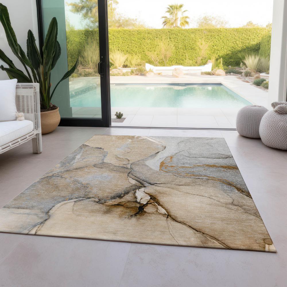Chantille ACN506 Brown 5' x 7'6" Rug. Picture 7