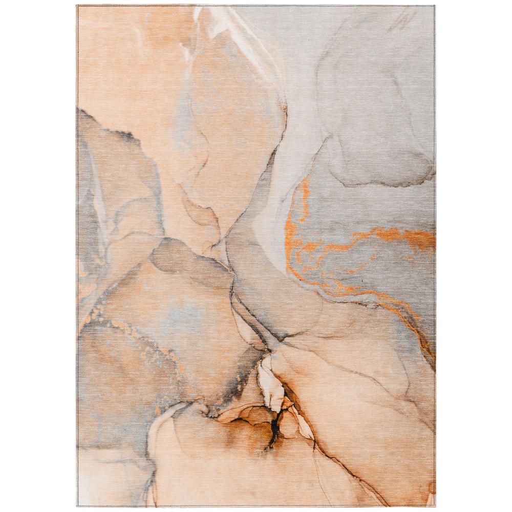 Chantille ACN506 Orange 5' x 7'6" Rug. Picture 1