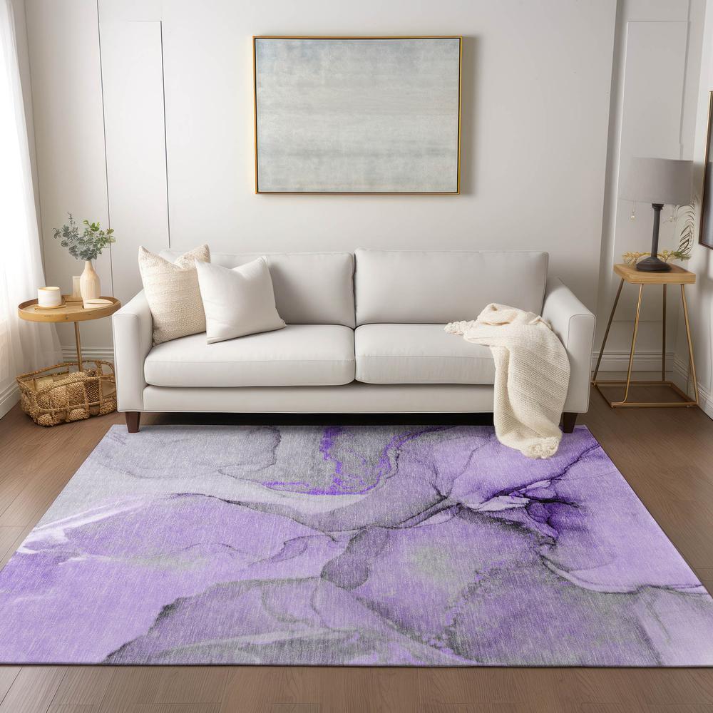 Chantille ACN506 Purple 5' x 7'6" Rug. Picture 6