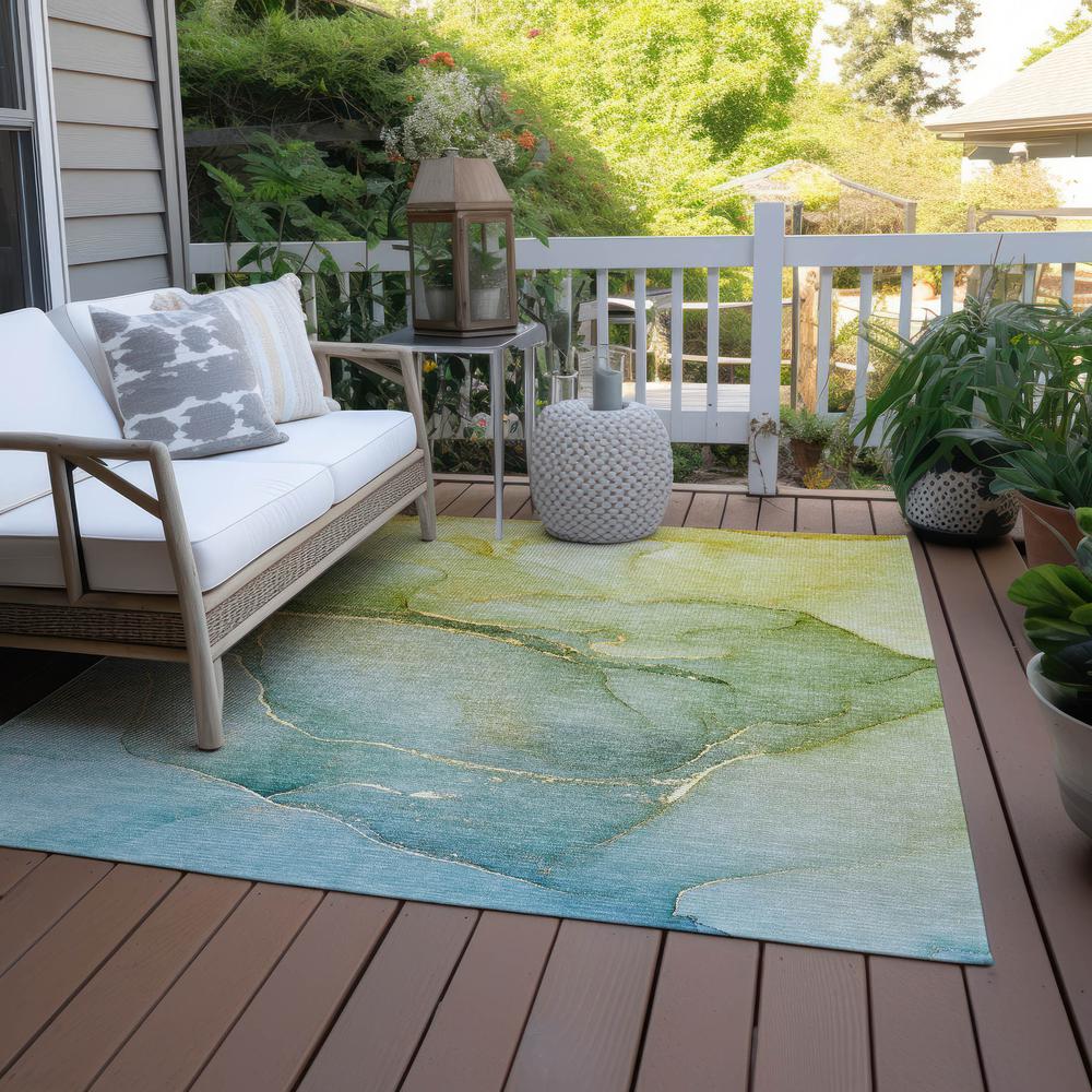Chantille ACN508 Green 5' x 7'6" Rug. Picture 8