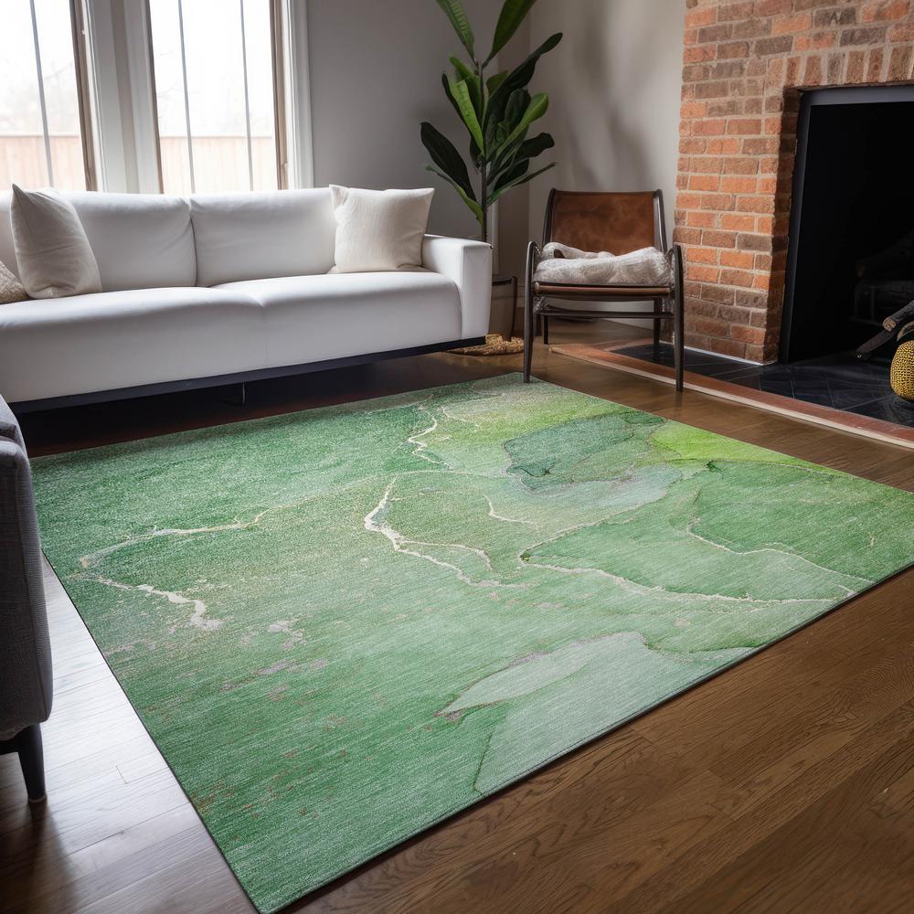Chantille ACN511 Green 5' x 7'6" Rug. Picture 7