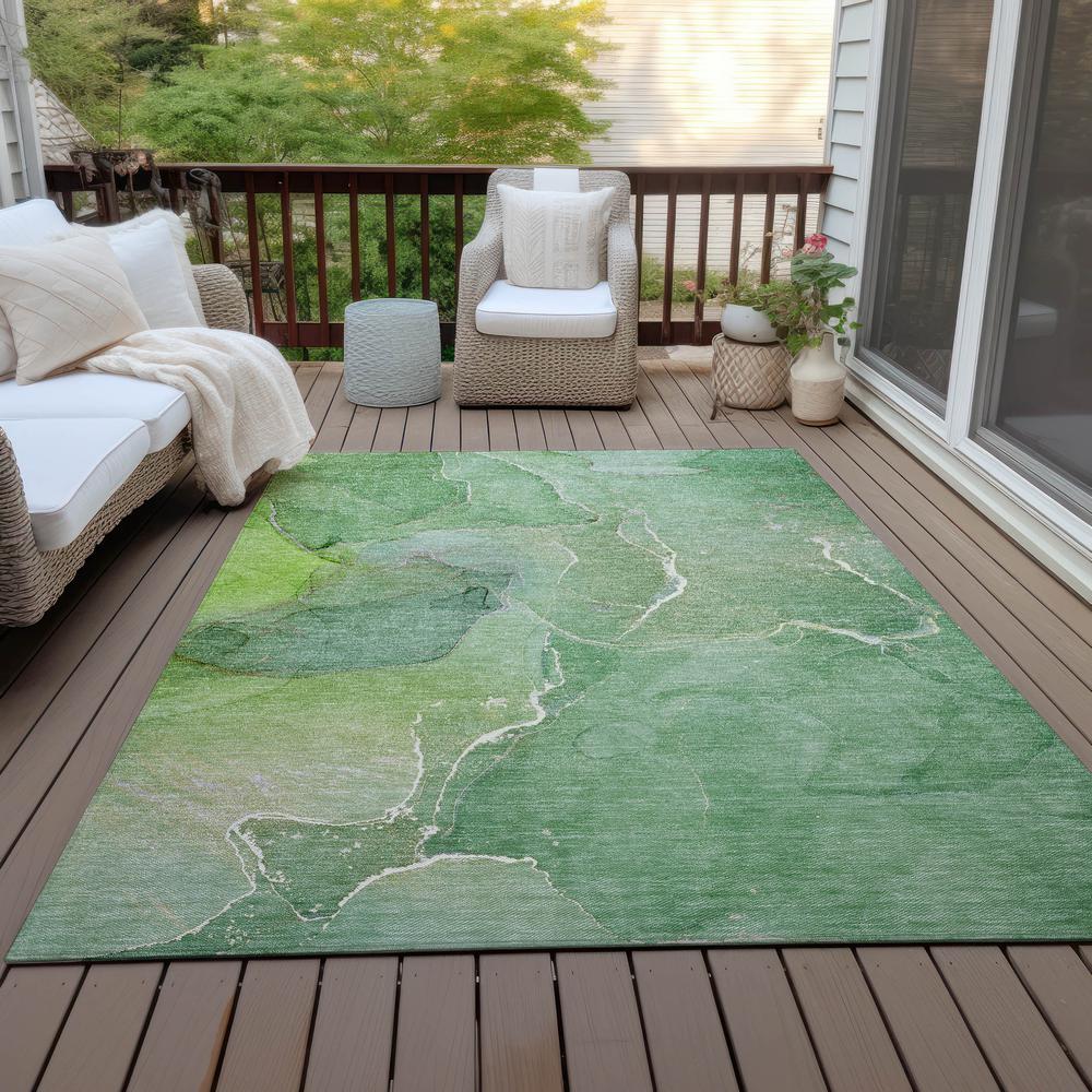 Chantille ACN511 Green 5' x 7'6" Rug. Picture 9