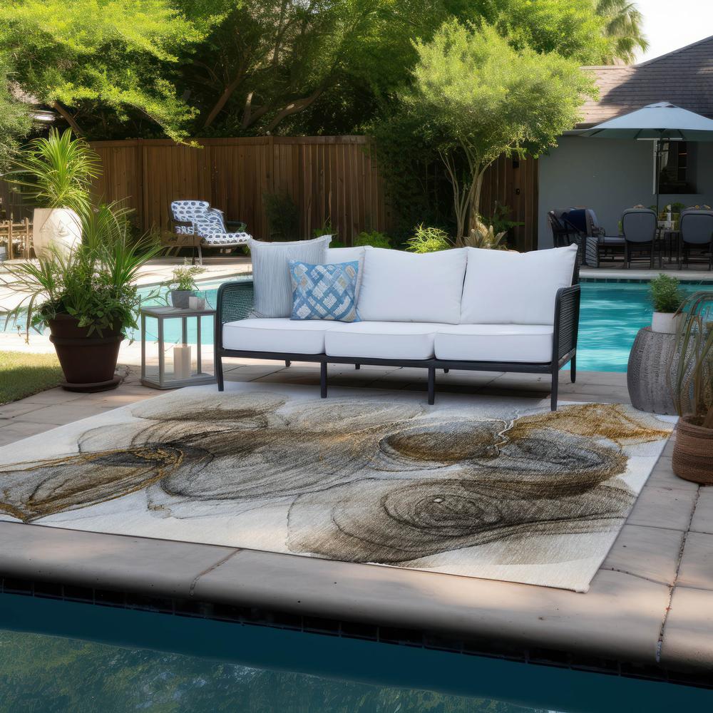 Chantille ACN513 Brown 5' x 7'6" Rug. Picture 8