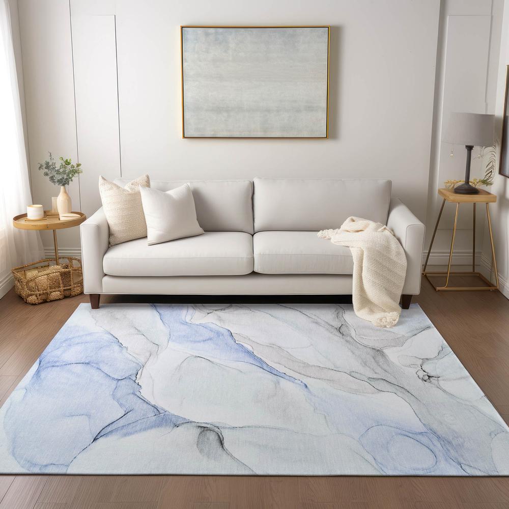 Chantille ACN515 Blue 5' x 7'6" Rug. Picture 6