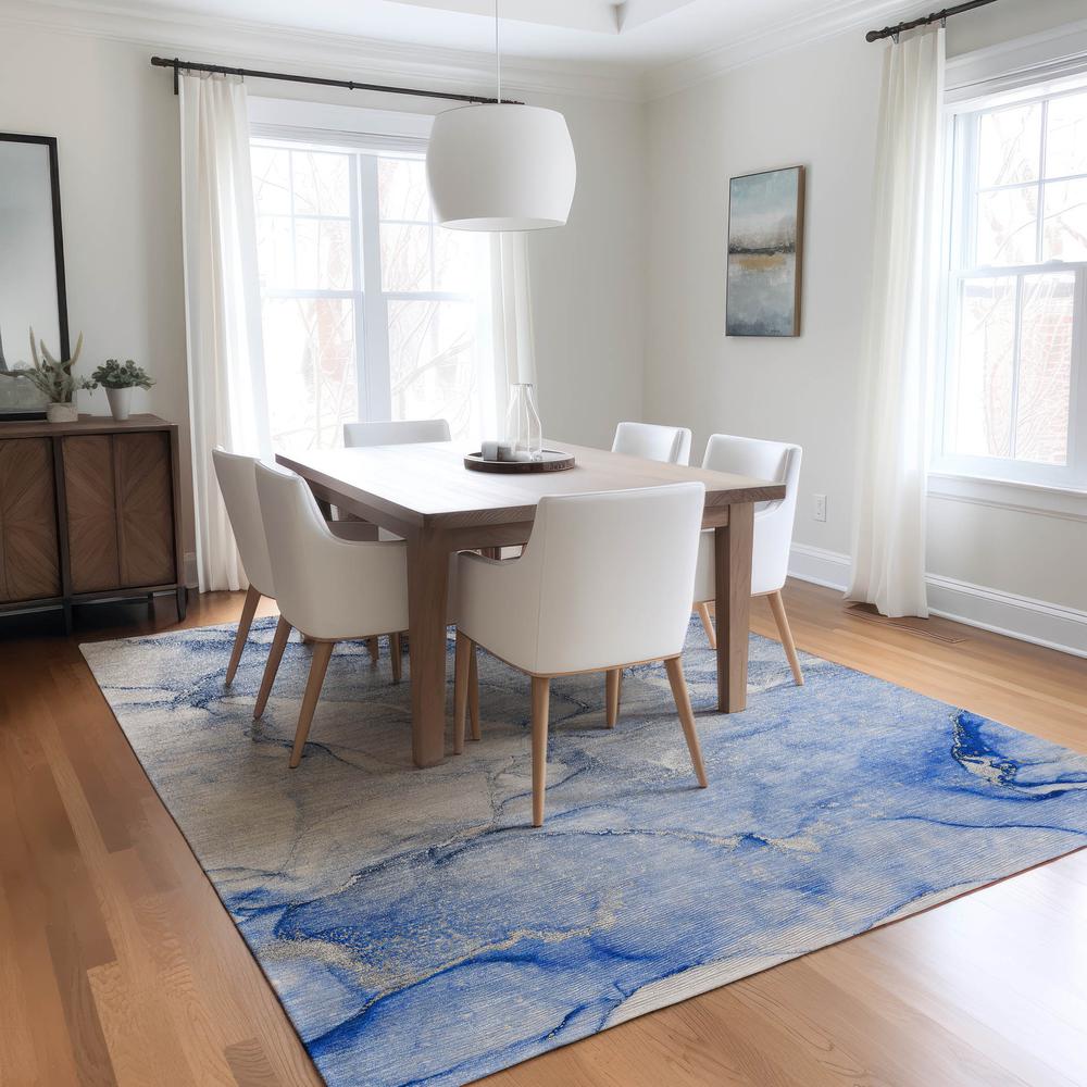 Chantille ACN516 Blue 5' x 7'6" Rug. Picture 6