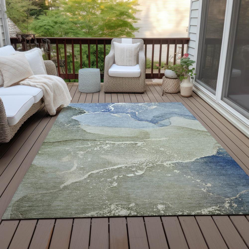 Chantille ACN517 Blue 5' x 7'6" Rug. Picture 9